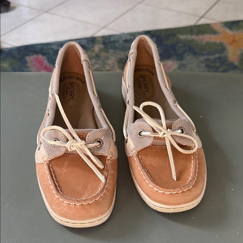 Sperry Light Brown Boat Shoes
